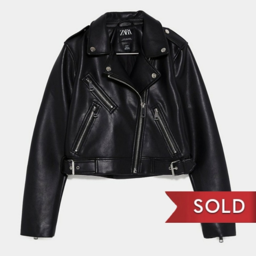Faux Leather Moto Jacket